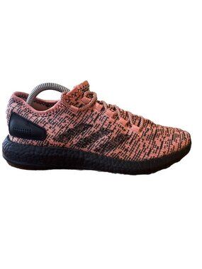 adidas PureBoost Salmon Running Shoe Pink Color way Cushioned Comfy mens 8.5